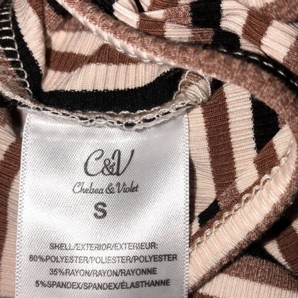 Chelsea & Violet striped pants romper size small - Picture 5 of 6